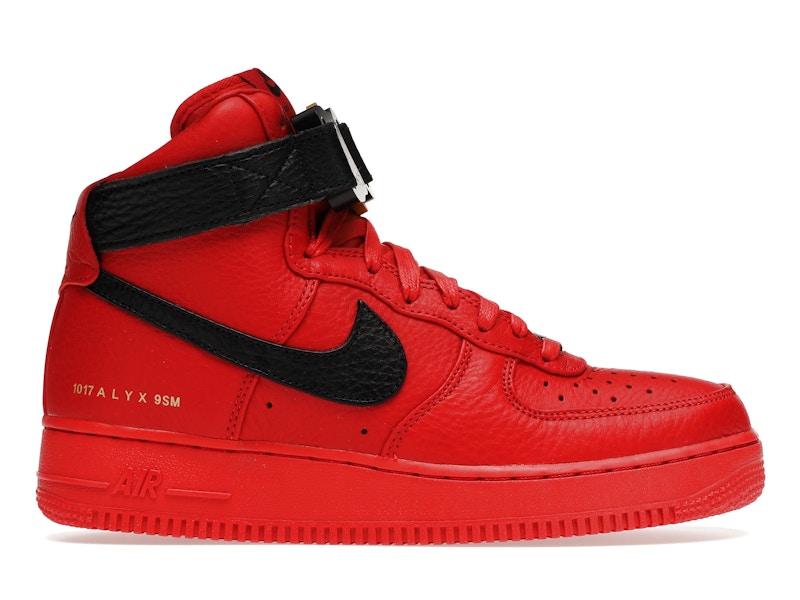 Black air force 1 red best sale