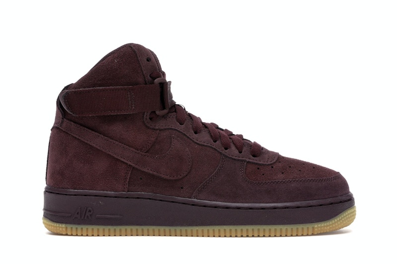 Nike air force one burgundy hotsell