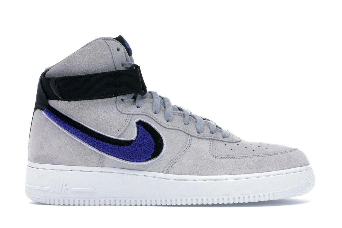 Nike Air Force 1 High Chenille Swoosh Wolf Grey