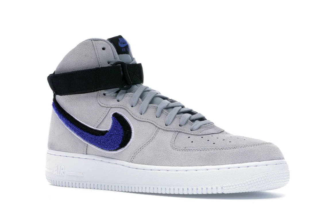 Nike Air Force 1 High Chenille Swoosh Wolf Grey