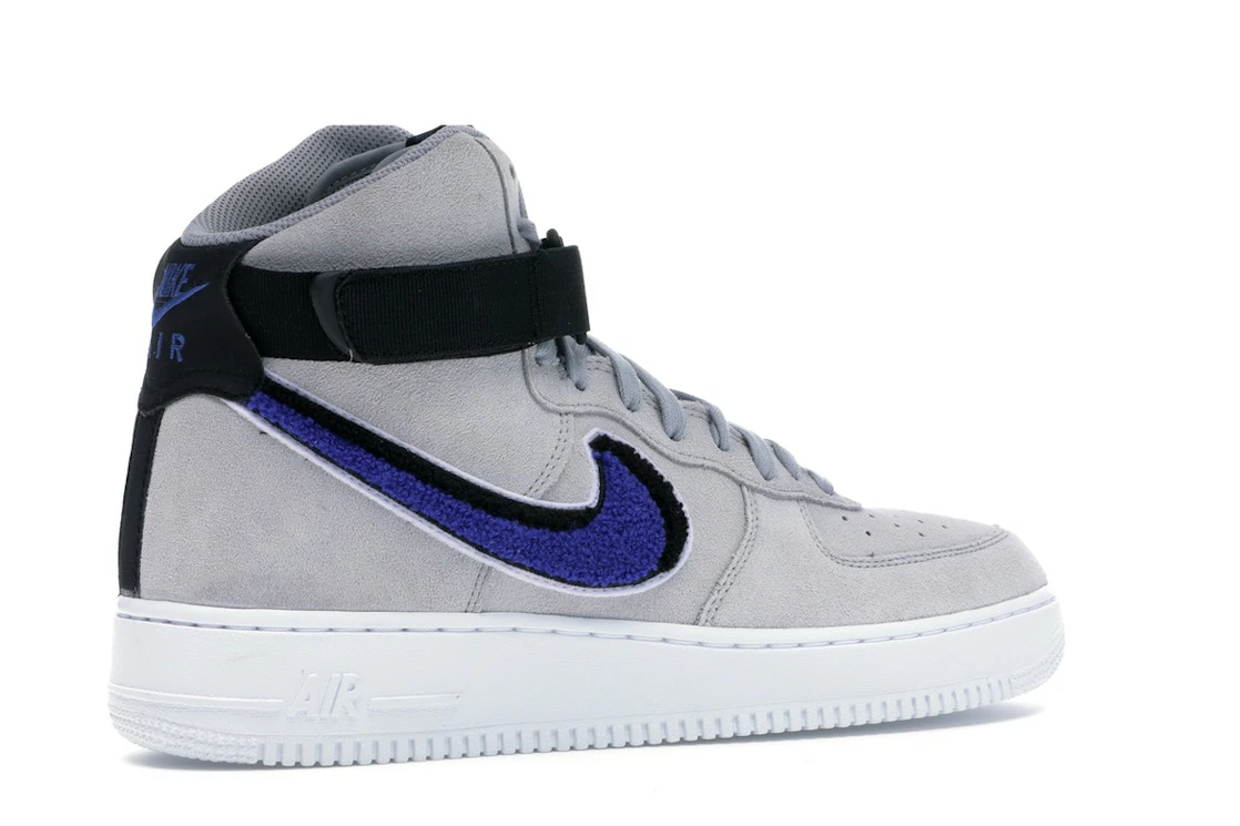 Nike Air Force 1 High Chenille Swoosh Wolf Grey