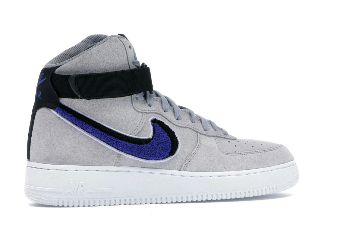Nike Air Force 1 High Chenille Swoosh Wolf Grey