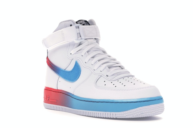 Air force 1 high gradient white blue fury ember glow Clearance