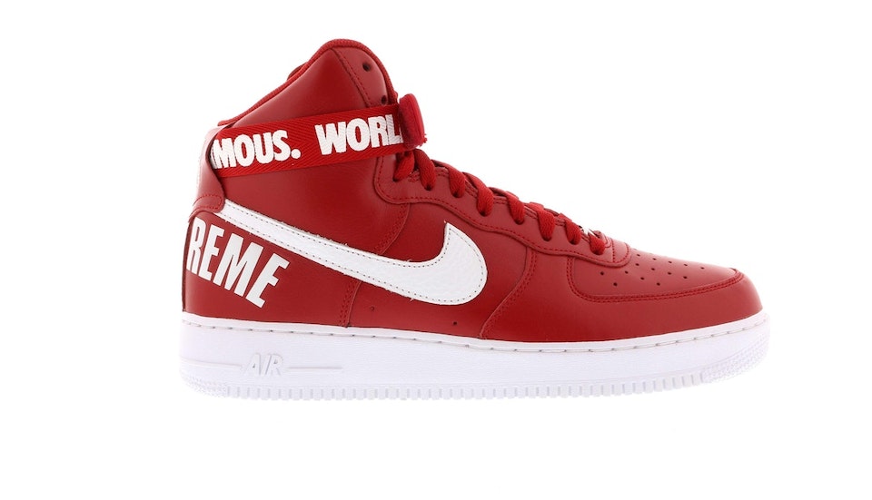 Nike Air Force 1 High Supreme World Red Men's - - US