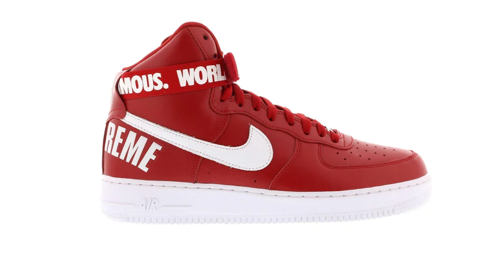 Nike Air Force 1 High Supreme World Famous Red 0