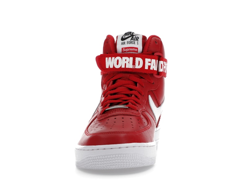 air force 1 high supreme world famous red