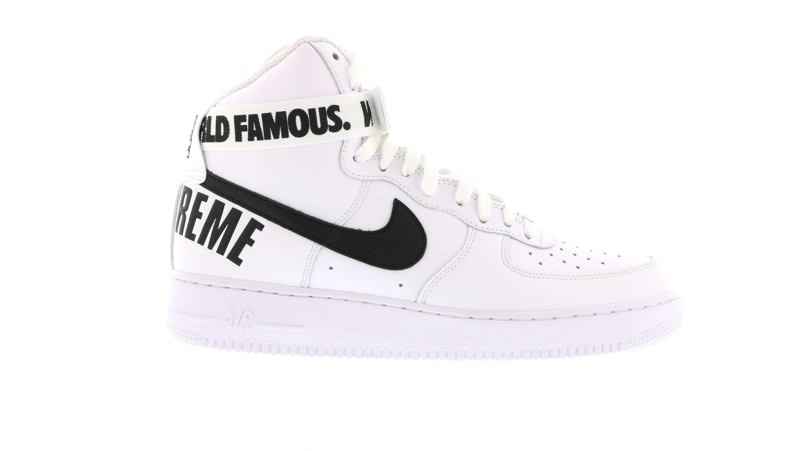 Nike Air Force 1 High Supreme World Famous White Men's - 698696