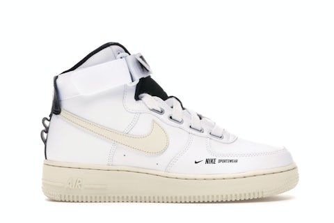 Nike Air Force High Utility Blanc Light Crème (femme) Style