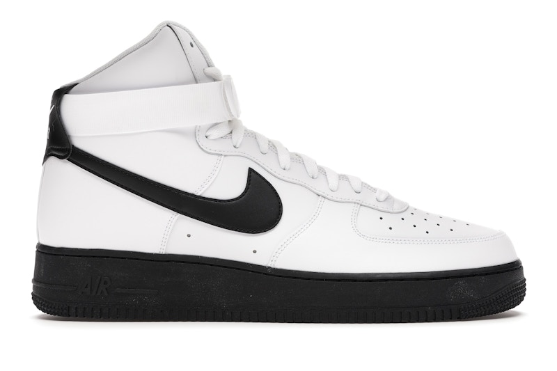 White air force shop 1 black sole