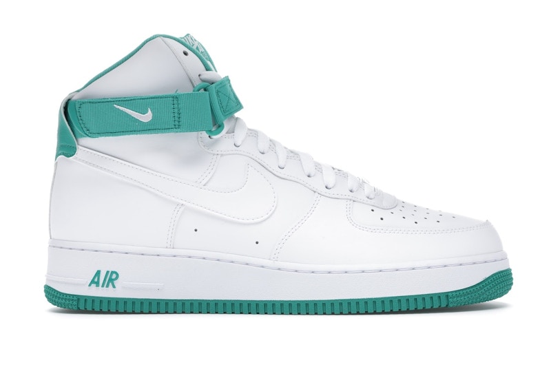 Air force 1 shop high white neptune green