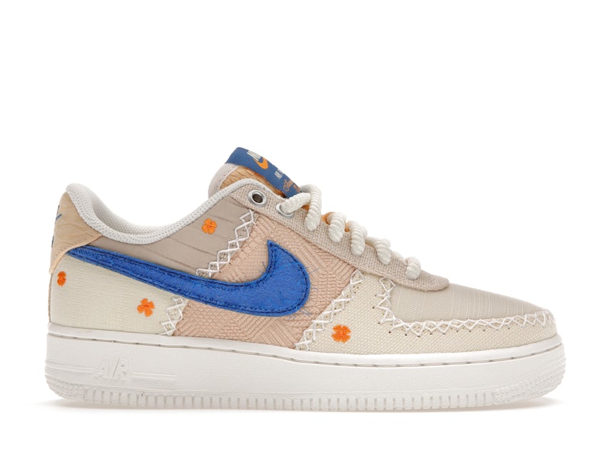 Nike Air Force 1 '07 40th Anniversary Sneakers In Orange And White-yellow
