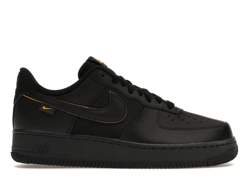 Nike Air Force 1 Low 07 con malla balistica negra en dorado Hombre FZ4617 001 US
