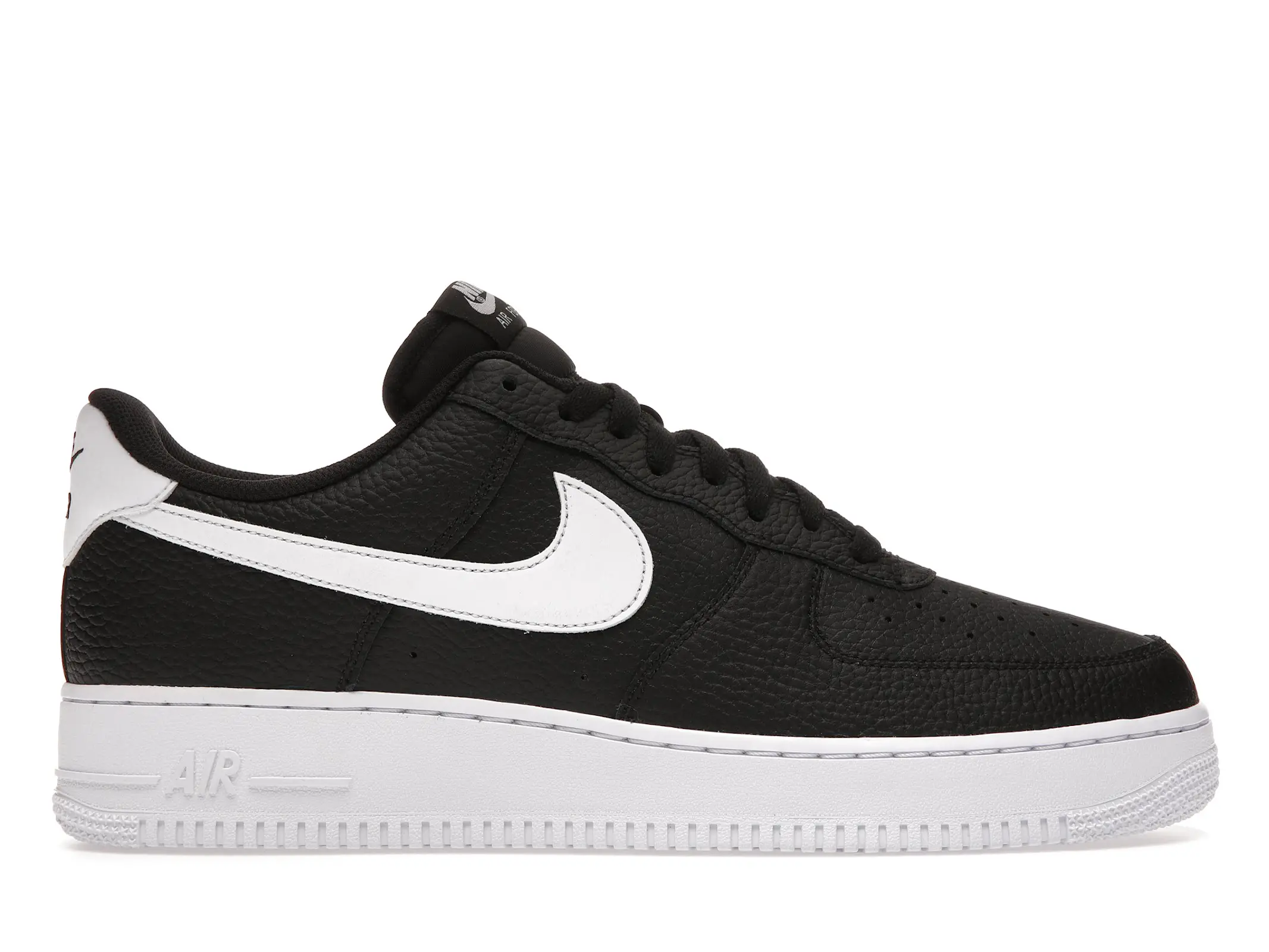 Nike Air Force 1 Low '07 Black White Pebbled Leather - CT2302-002