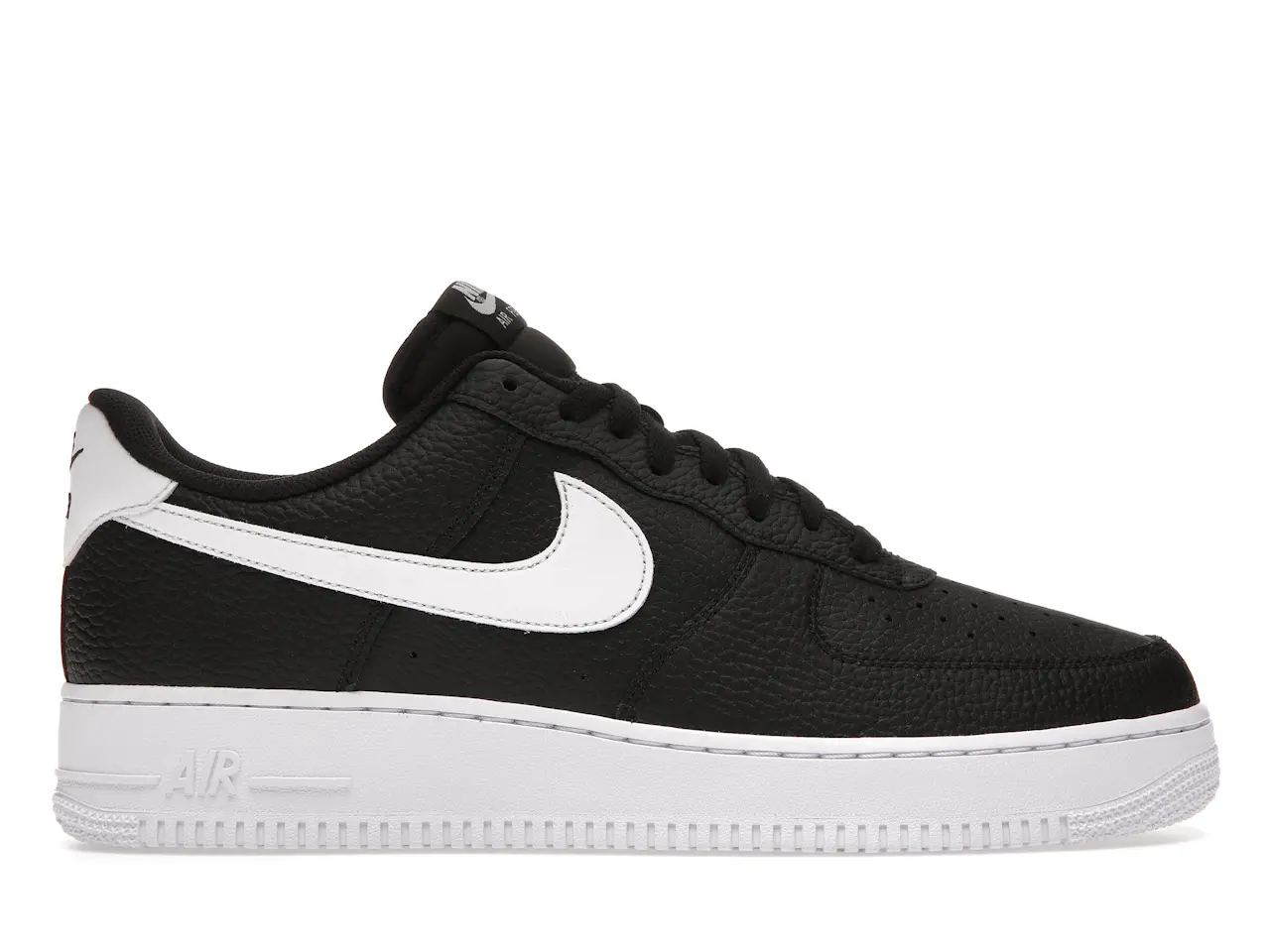 Nike Air Force 1 Low '07 Black White Pebbled Leather Men's - CT2302-002 ...