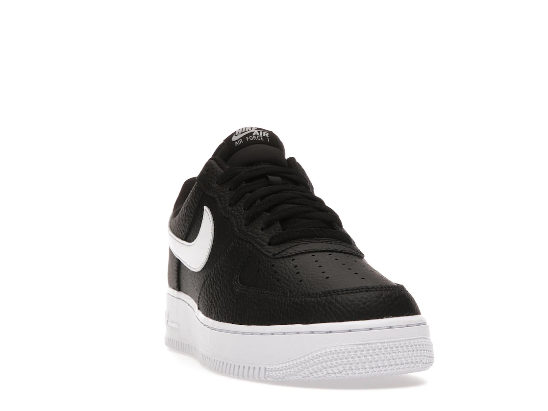 Nike Air Force 1 Low '07 Black White Pebbled Leather