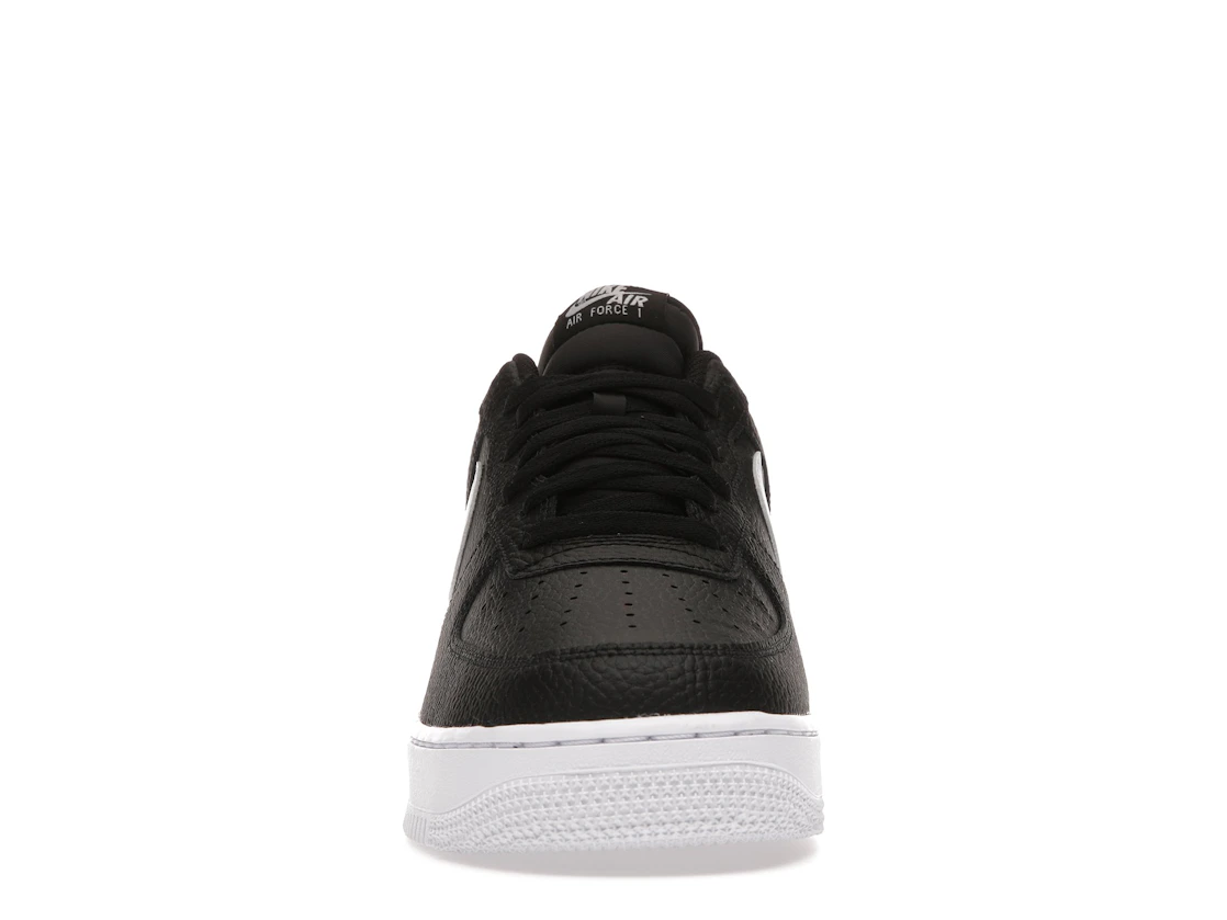 Nike Air Force 1 Low '07 Black White Pebbled Leather