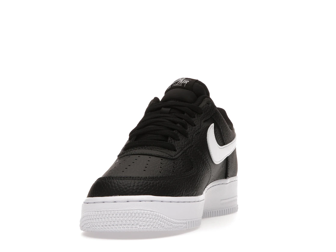 Nike Air Force 1 Low '07 Black White Pebbled Leather