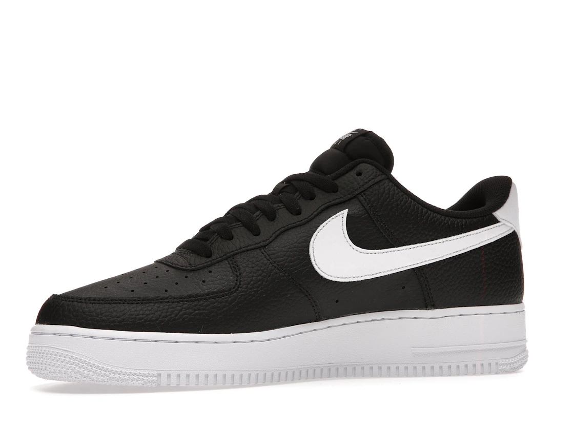 Nike Air Force 1 Low '07 Black White Pebbled Leather