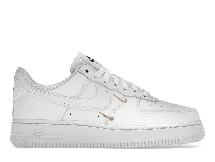 Nike Air Force 1 Low 07 Essential White Metallic Gold (Women's ...
