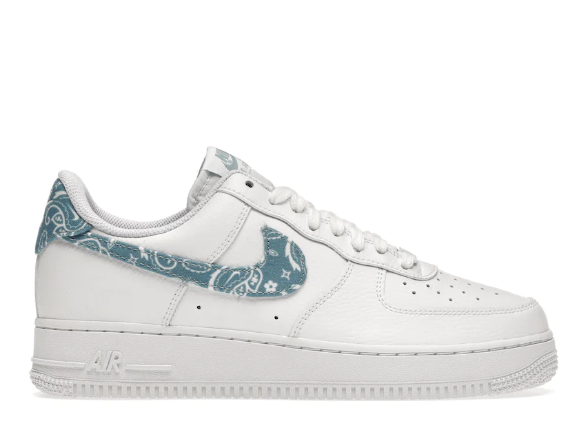 Nike Air Force 1 Low '07 Essential White Worn Blue Paisley (Women's) 0