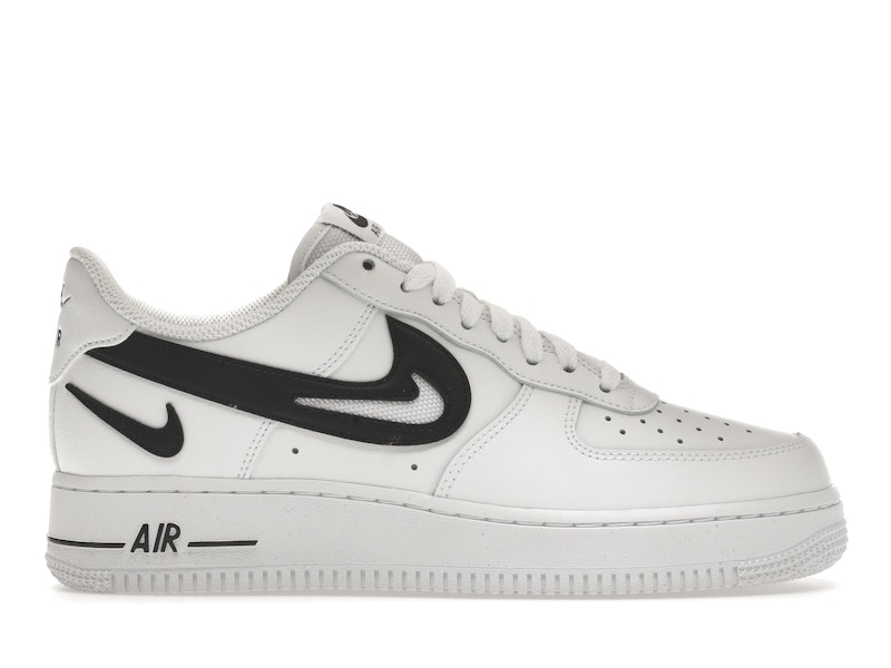 White air force with black swoosh online