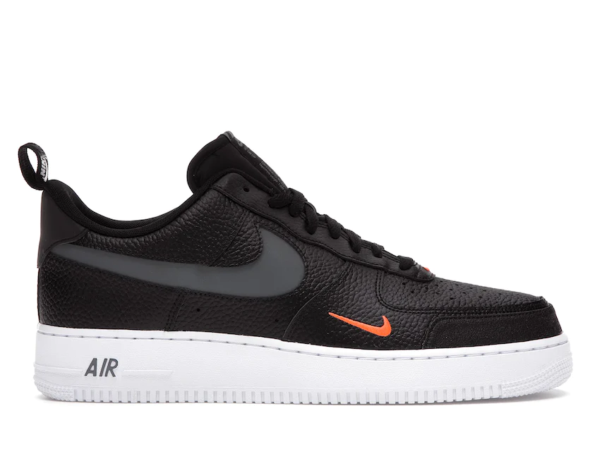 Nike Air Force 1 Low '07 LV8 Black Tumbled Leather 0