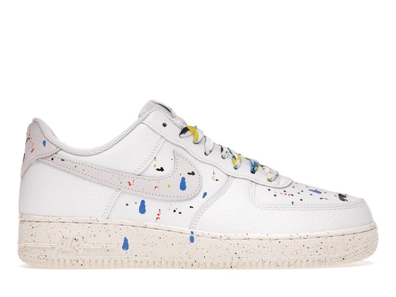 Air force 1 white paint deals splatter