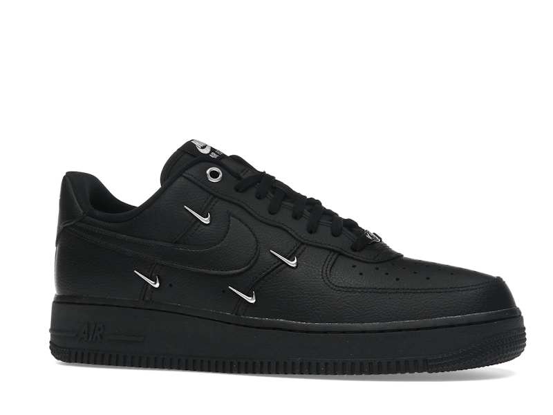Nike Air Force 1 Low '07 LX Black Silver Mini Swoosh (Women's)