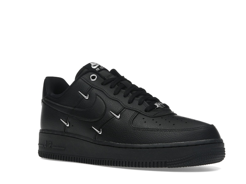 Nike Air Force 1 Low '07 LX Black Silver Mini Swoosh (Women's)