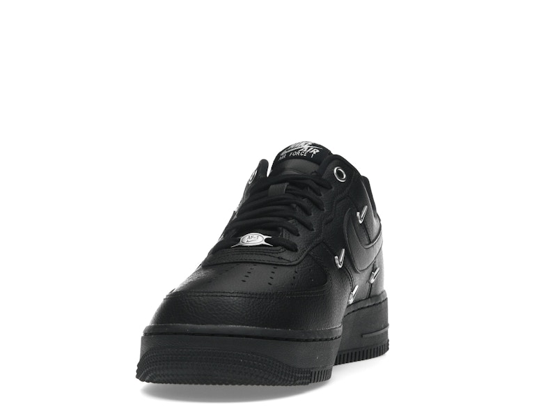 Nike Air Force 1 Low '07 LX Black Silver Mini Swoosh (Women's)