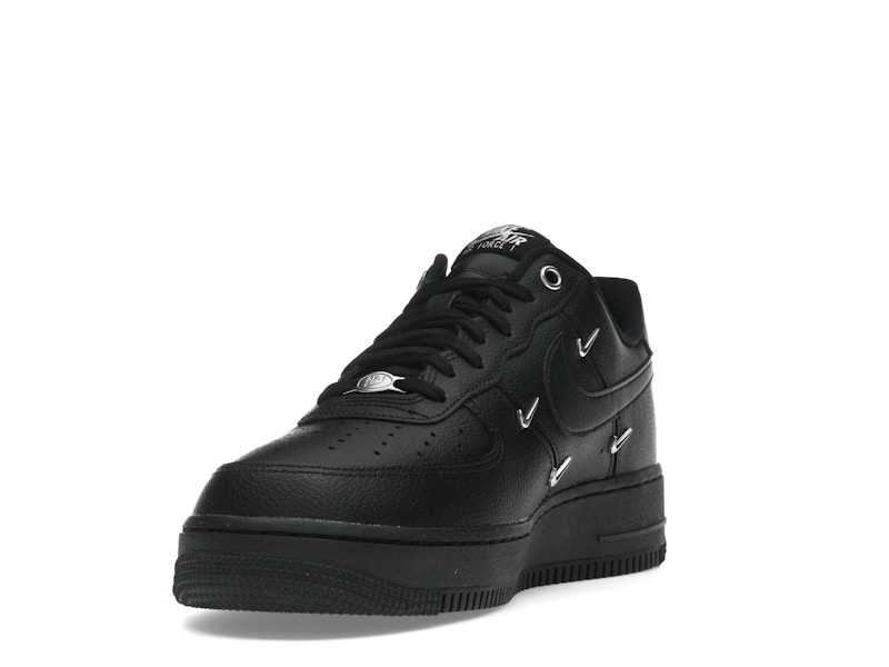 Nike Air Force 1 Low '07 LX Black Silver Mini Swoosh (Women's)