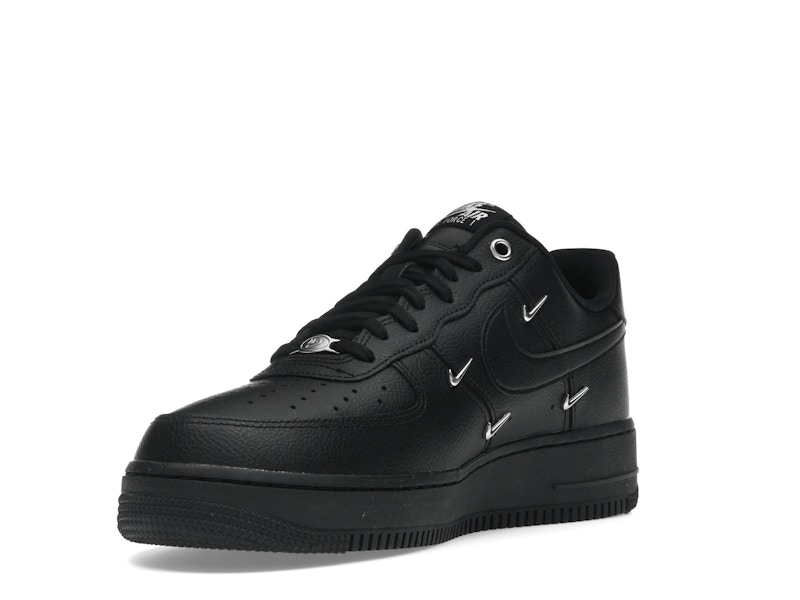 Nike Air Force 1 Low '07 LX Black Silver Mini Swoosh (Women's)
