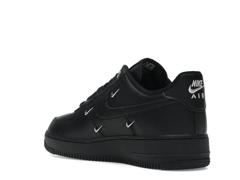 Nike Air Force 1 Low '07 LX Black Silver Mini Swoosh (Women's)