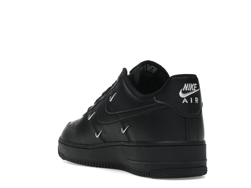 Nike Air Force 1 Low '07 LX Black Silver Mini Swoosh (Women's)