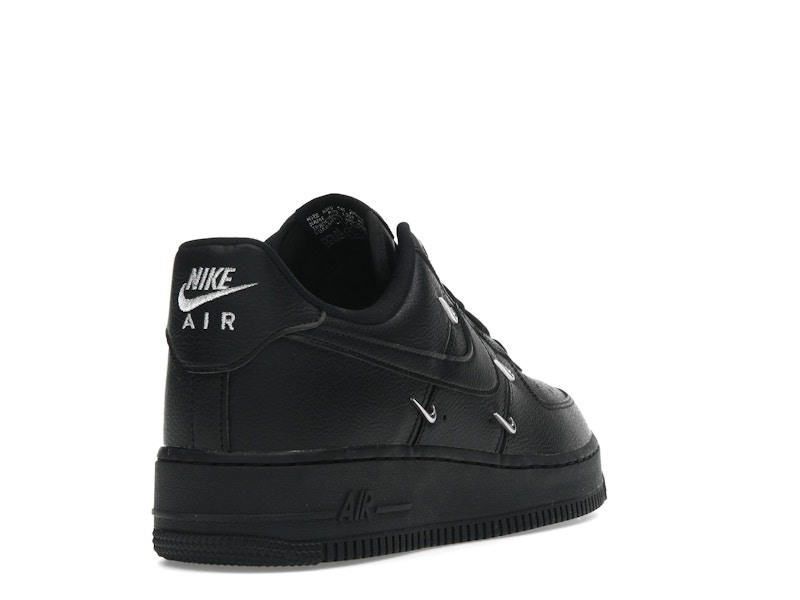 Nike Air Force 1 Low '07 LX Black Silver Mini Swoosh (Women's)