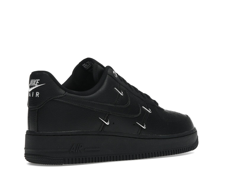 Nike Air Force 1 Low '07 LX Black Silver Mini Swoosh (Women's)