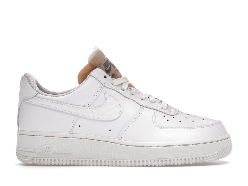 NIKE AIR FORCE 1 ONE LOW LX UK US 4 5 6 7 8 9 10 LUX WHITE INSIDE