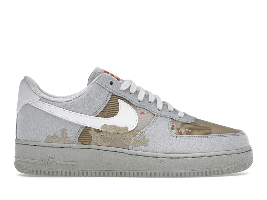 Nike Air Force 1 Low Reflective Olive Green Suede Shoes 