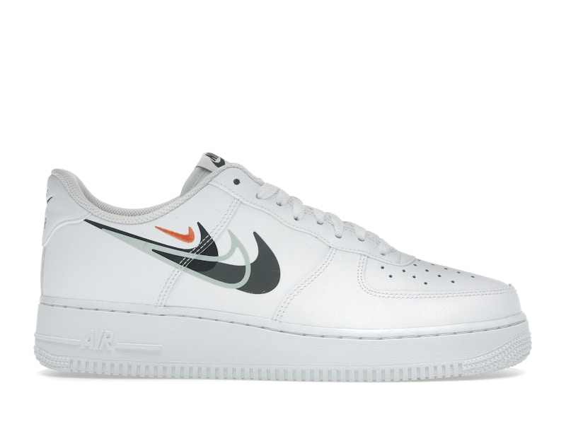 Nike Air Force 1 Low '07 Multi Swoosh White Black Men's - FN7807