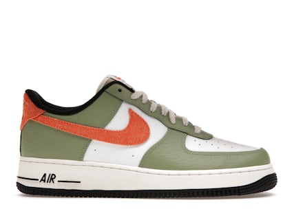 Nike Air Force Low '07 Oil Green Orange Men's FD0758-386 GB