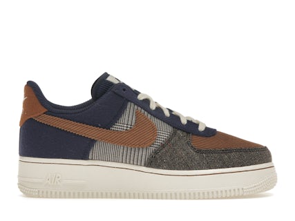 Nike Air Force Low '07 PRM Tweed Midnight Navy Corduroy Men's