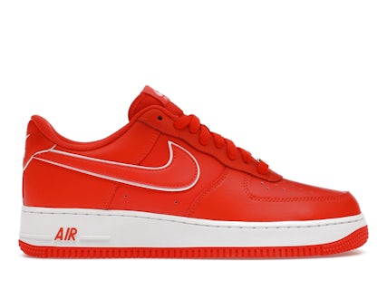 HOT Red Nike Air Force White Sole Nike Air Force Low 07 Picante