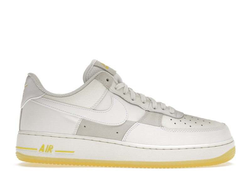 Nike Air Force 1 Low 07 UV Reactive Patchwork WeiB Mehrfarbig Gelb Damen FQ0709 100 DE