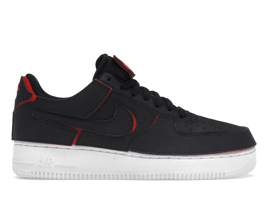 Nike Air Force 1 Low 1/1 Black Chile Red 0