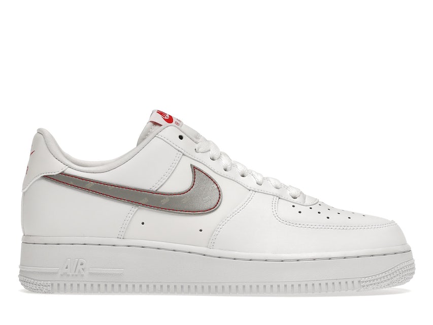 Nike Air Force 1 Low Reflective Swoosh White University Red for Men