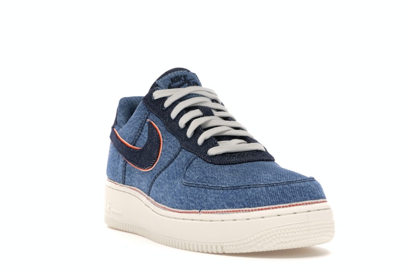 nike air force 1 stonewash blue