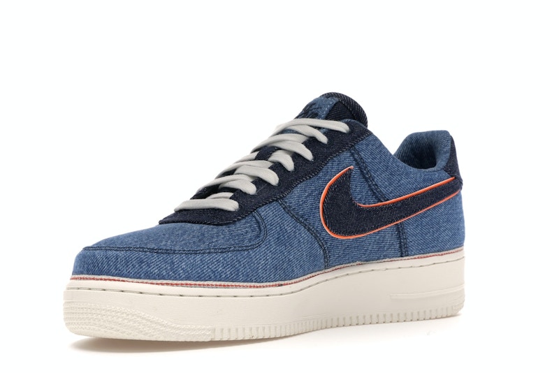 nike air force 1 stonewash blue