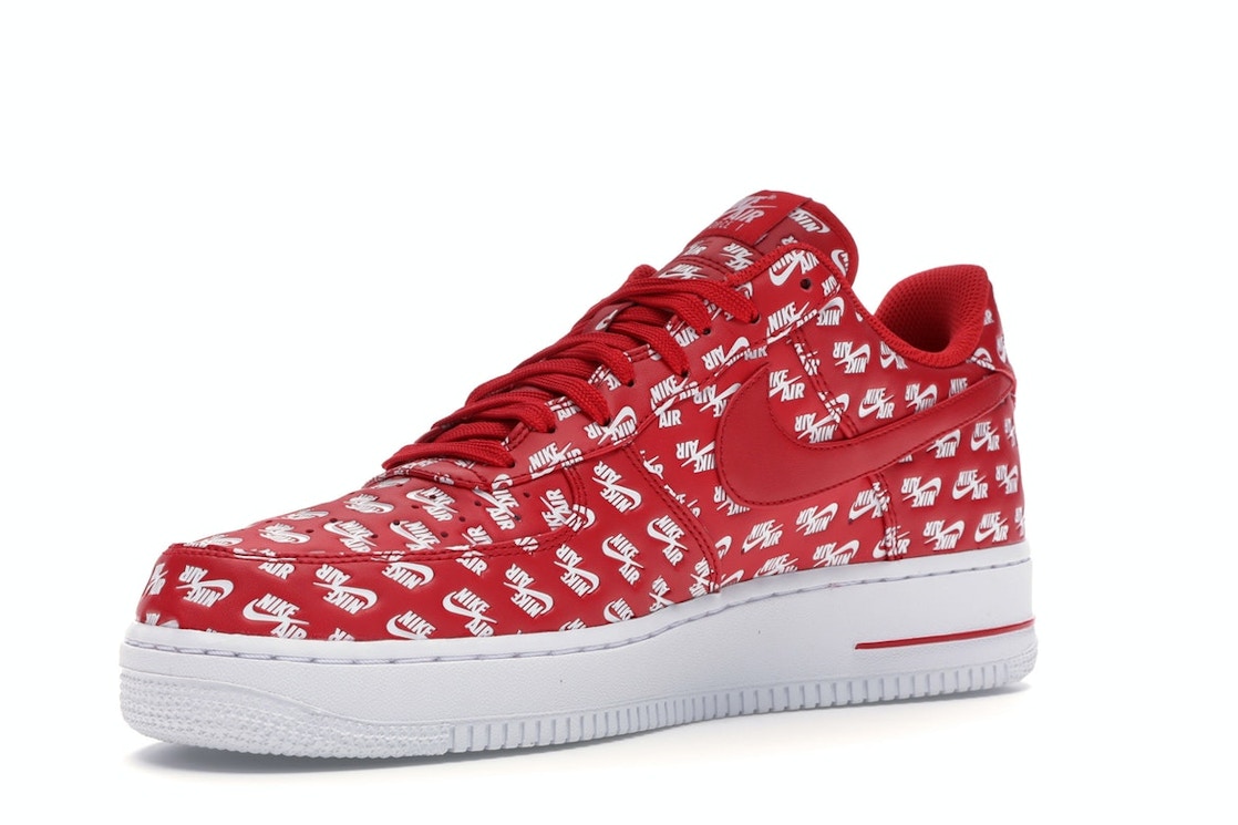 Nike Air Force 1 Low All Over Logo Red Ah8462 600 Nike Air Force 1 Low All Over Logo Red Ah8462 600