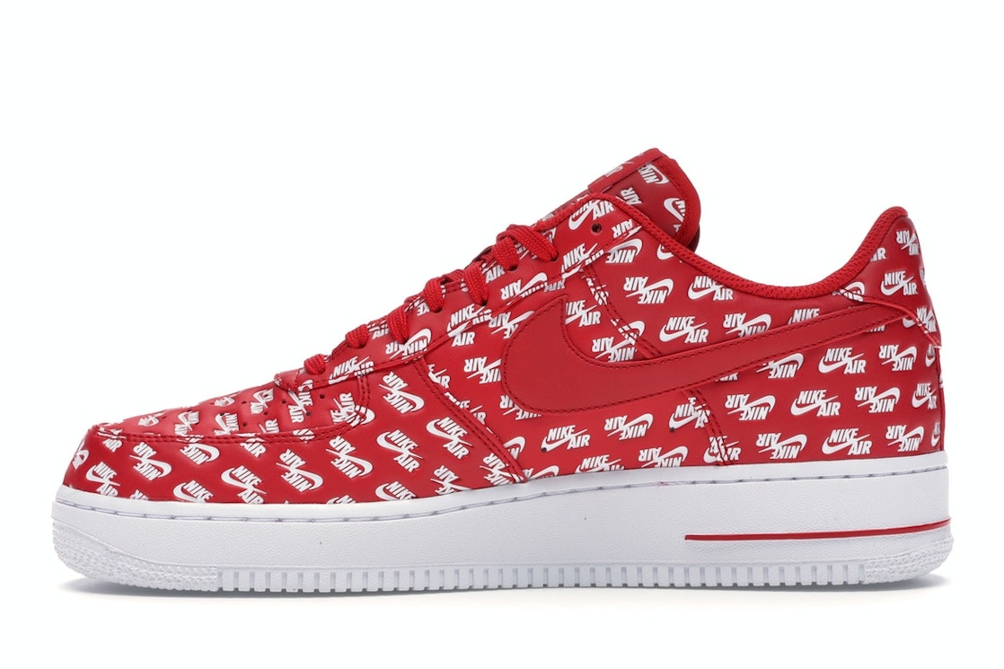 Nike Air Force 1 Low All Over Logo Red Ah8462 600 Nike Air Force 1 Low All Over Logo Red Ah8462 600