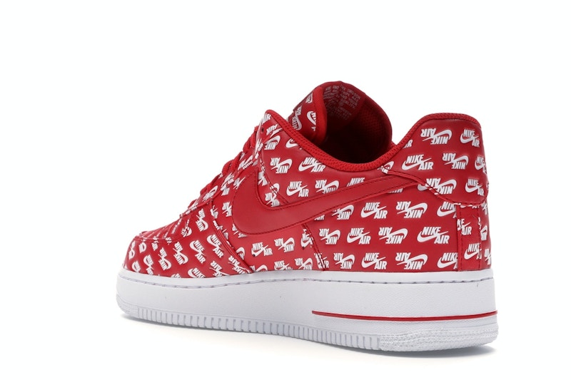Nike air force 1 low all over logo red clearance